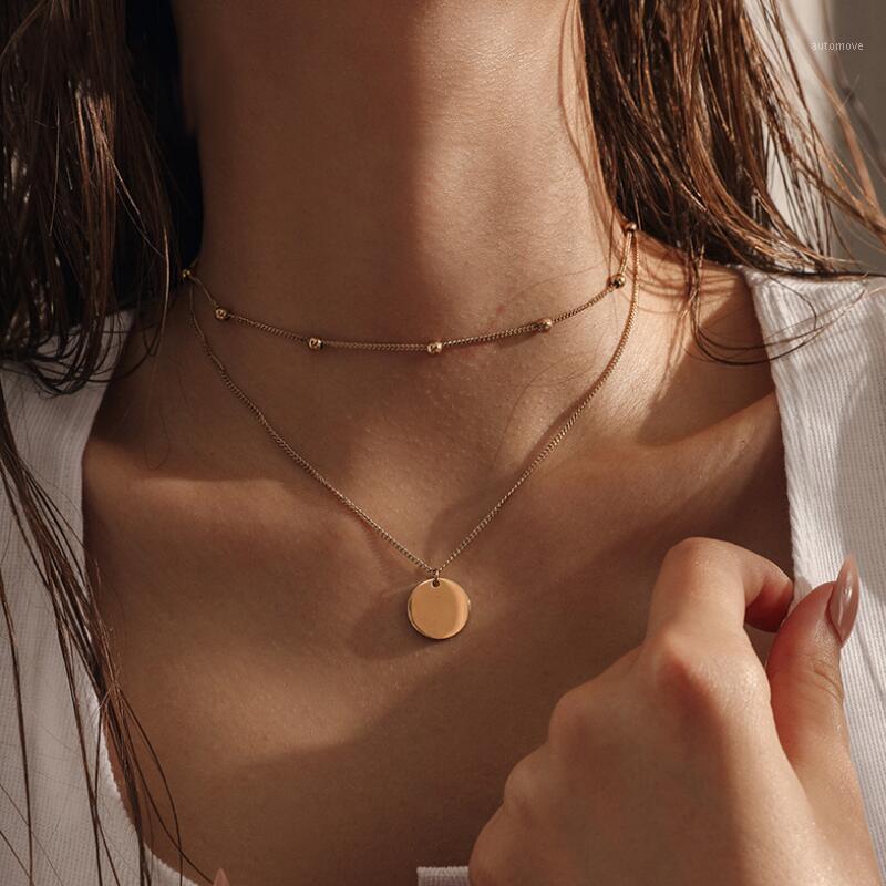 Fashion Tiny Initial Choker Chain Necklace Women Simple Gold Color Round Coin Pendant Necklaces Bohemian Jewelry1
Fashion Tiny Initial Choker Chain Necklace Women Simple Gold Color Round Coin Pendant Necklaces Bohemian Jewelry1
