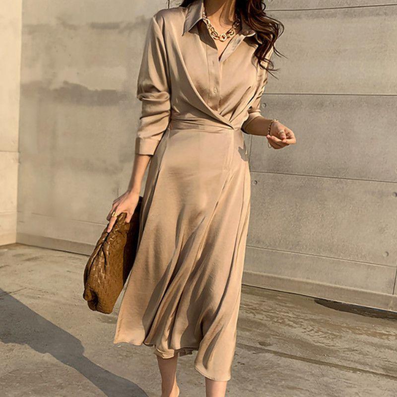 JSXDHK Fashion Spring Shirt Dresses 2021 New Women Turn Down Collor Solid Color Lace Up Full Sleeve Office Lady Slim Long Dress, Black
JSXDHK Fashion Spring Shirt Dresses 2021 New Women Turn Down Collor Solid Color Lace Up Full Sleeve Office Lady Slim Long Dress, Black