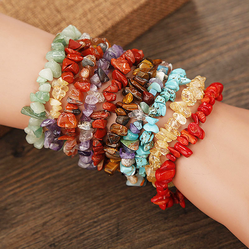 Chakra Reiki Women Bracelets Chain Link Lobster Clasp Healing Balance Natural Chip Stone Beads Meditation Rainbow
Chakra Reiki Women Bracelets Chain Link Lobster Clasp Healing Balance Natural Chip Stone Beads Meditation Rainbow