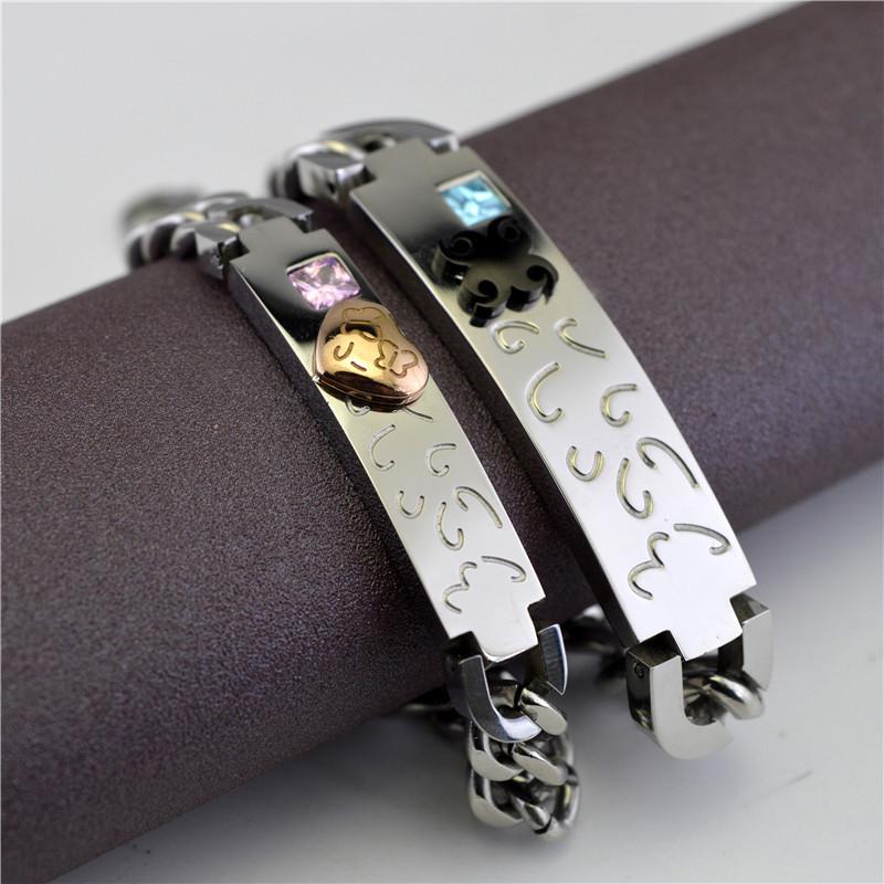 Link, Chain 2021 Arrivals Blue Pink Color Crystal Heart Couple Bracelets Men Wholesale 316l Stainless Steel Jewelry Gifts For Women
Link, Chain 2021 Arrivals Blue Pink Color Crystal Heart Couple Bracelets Men Wholesale 316l Stainless Steel Jewelry Gifts For Women