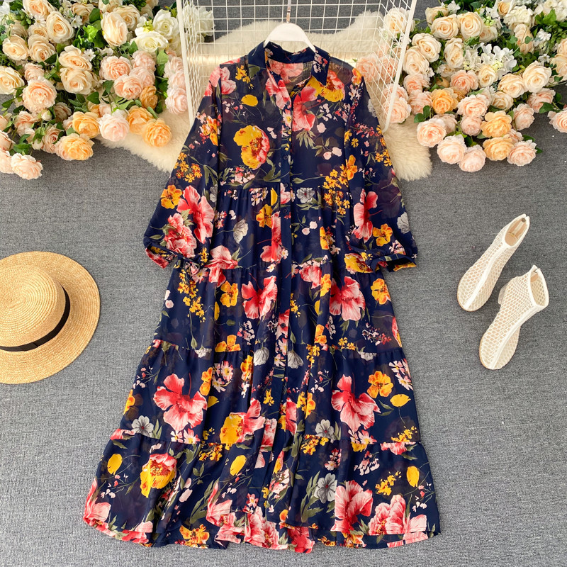 2021 Summer New Holiday Style Loose Chiffon Long Female Sunscreen Thin Floral Kimono Dress Buttons WN6L, Black
2021 Summer New Holiday Style Loose Chiffon Long Female Sunscreen Thin Floral Kimono Dress Buttons WN6L, Black