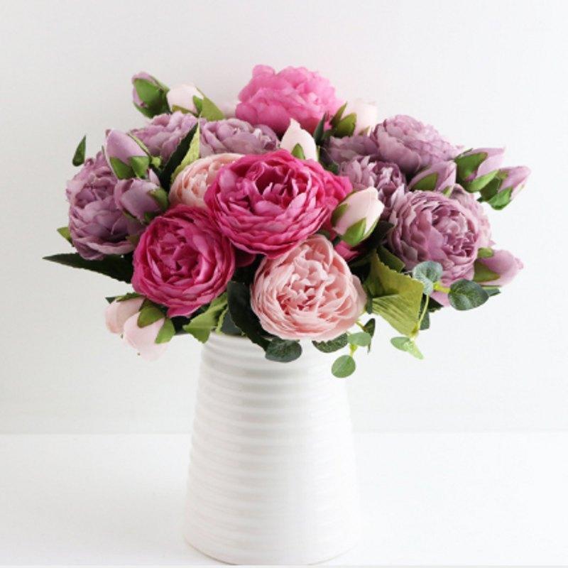 Silk Rose Peony Artificial Flowers Beautiful Flores Bouquet for Wedding Party Home Decoration Mariage Fake Flowers1
Silk Rose Peony Artificial Flowers Beautiful Flores Bouquet for Wedding Party Home Decoration Mariage Fake Flowers1