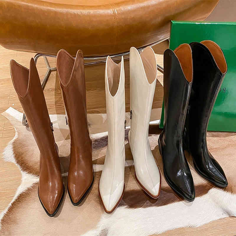Leather mouth Western thick heel cowboy boots women's winter new Issa pointed high tube Knight, White
Leather mouth Western thick heel cowboy boots women's winter new Issa pointed high tube Knight, White
