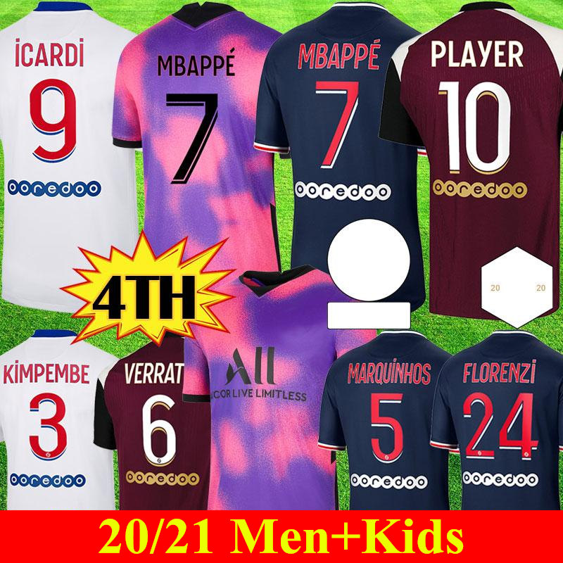 Men+kids Kit ICARDI 20 21 Maillots de foot Paris 4th JERSEY Thai Quality 2021 VERRATTI Soccer Jerseys Enfants MBAPPE Player Football Kits, Gray
Men+kids Kit ICARDI 20 21 Maillots de foot Paris 4th JERSEY Thai Quality 2021 VERRATTI Soccer Jerseys Enfants MBAPPE Player Football Kits, Gray