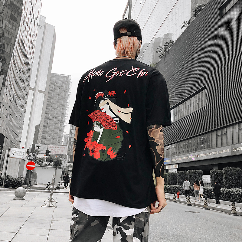 Japan T shirt Men Fashion Hip-Hop Male Entertainer Printed Tops male T shirt Short Sleeve For Men Clothing, White
Japan T shirt Men Fashion Hip-Hop Male Entertainer Printed Tops male T shirt Short Sleeve For Men Clothing, White