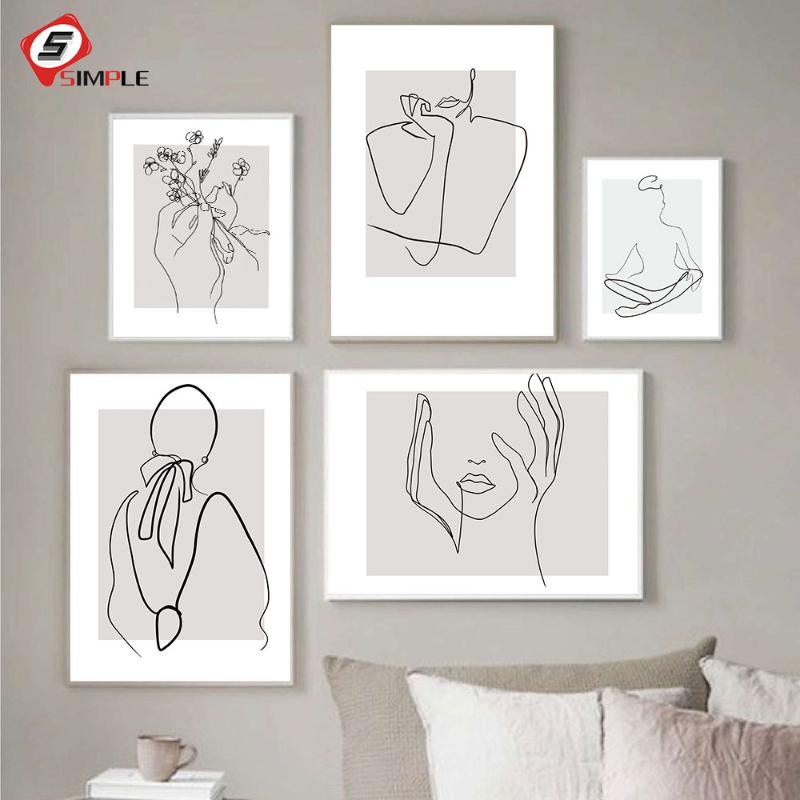 Abstract Lady Line Drawing Picture Home Decor Nordic Canvas Painting Wall Art Figure Body Hand Posters and Print for Living Room
Abstract Lady Line Drawing Picture Home Decor Nordic Canvas Painting Wall Art Figure Body Hand Posters and Print for Living Room