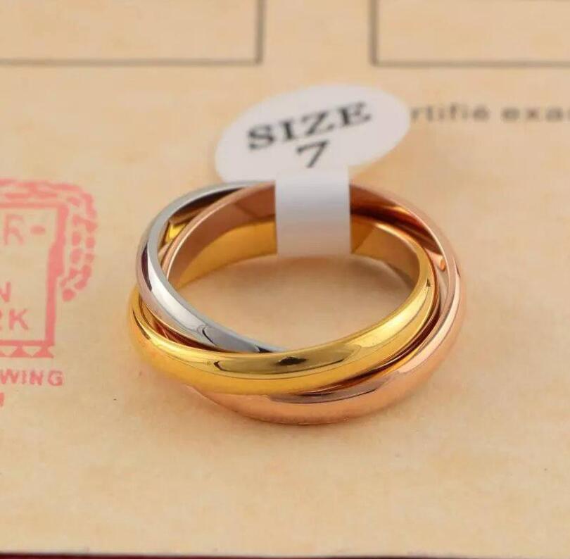 Classic Three-rings Ring for Men Women Couple Fashion Brand Simple Style Rings with Three Colors Rose Gold Luxury Rings
Classic Three-rings Ring for Men Women Couple Fashion Brand Simple Style Rings with Three Colors Rose Gold Luxury Rings