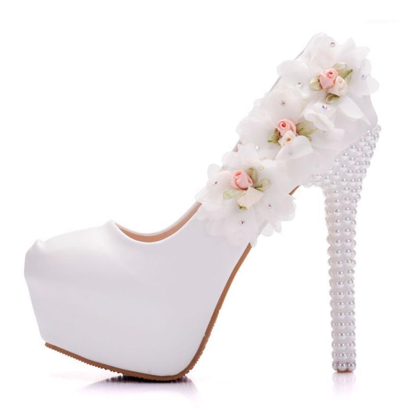 14cm Women Sweet Flower Wedding Shoes Womens High Heels Round Toe Pearl Dress Pumps White Bride Thin Heel Platform Pearl Shoes1
14cm Women Sweet Flower Wedding Shoes Womens High Heels Round Toe Pearl Dress Pumps White Bride Thin Heel Platform Pearl Shoes1