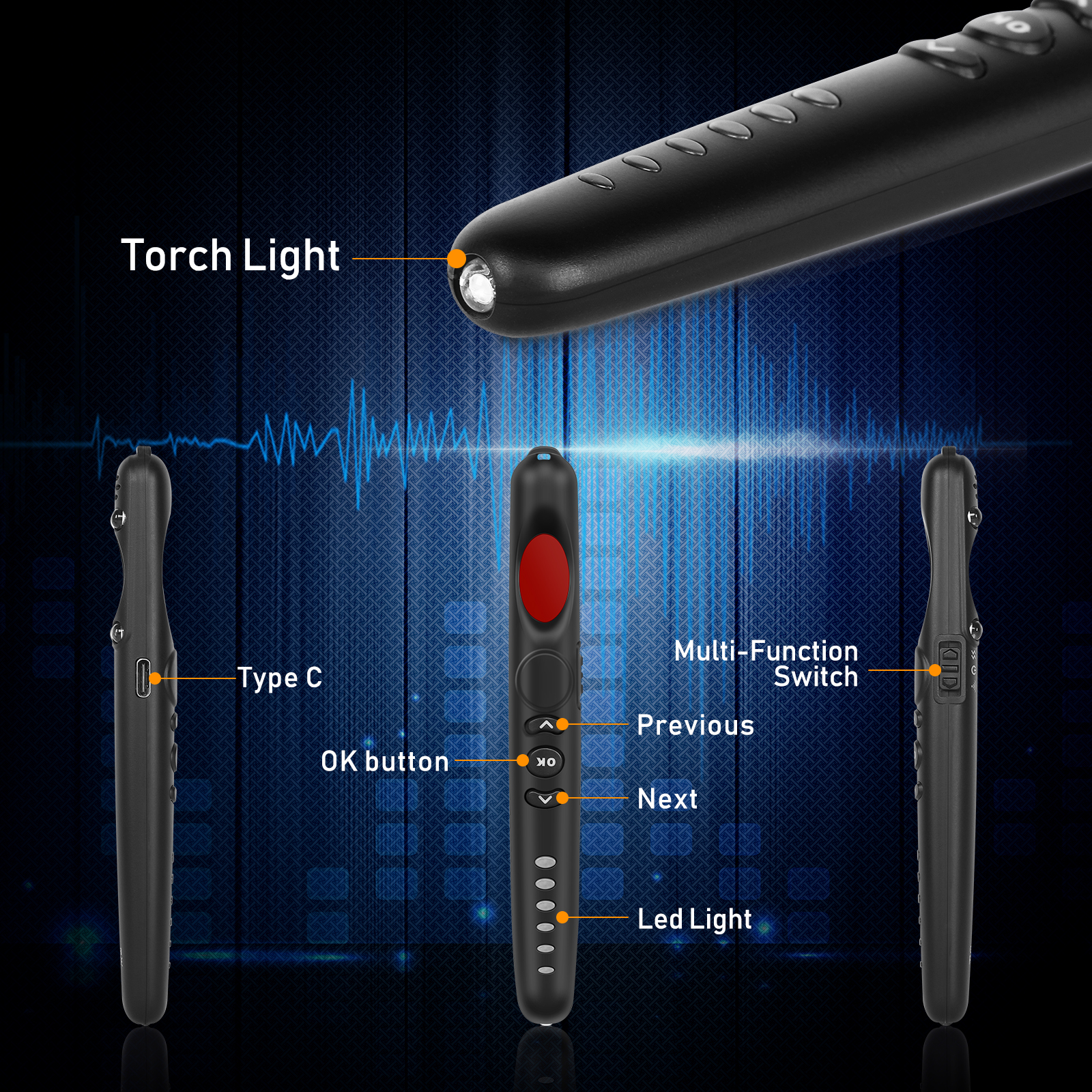 Anti S py Camera Detector Protection Alarm Mini Wireless Wifi RF Signal Device Scanner Infrared Light Detect One-key Alarm