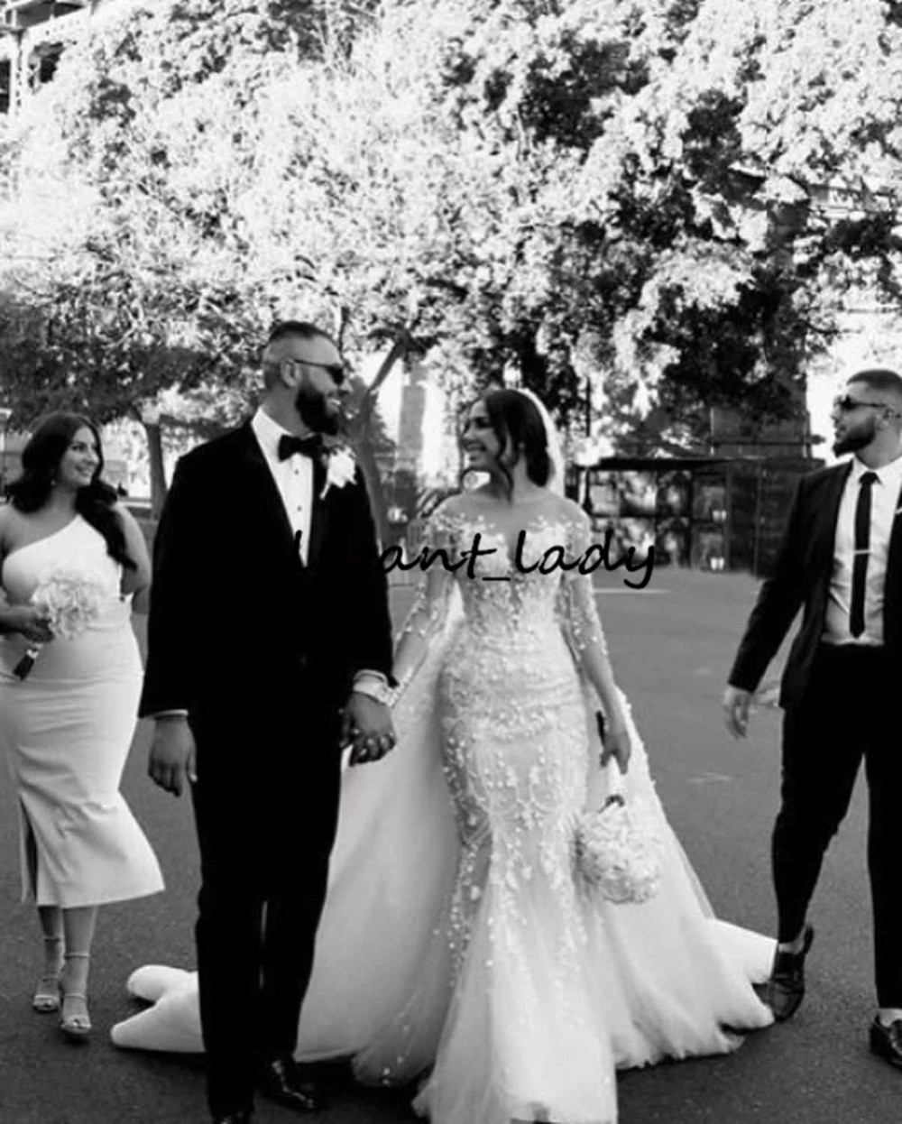 long Wedding Dresses With Removable Train illusion Long Sleeves Lace Beads Crystal O Neck Bridal Dresses Robe De Mariee Real Video