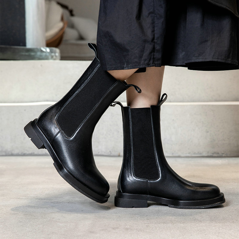 New 2021 Autumn Winter Genuine Leather Women's Boots Fashion Elastic Band Thick Casual Party Shoes Women Heels Aiyu, 3cm brown
New 2021 Autumn Winter Genuine Leather Women's Boots Fashion Elastic Band Thick Casual Party Shoes Women Heels Aiyu, 3cm brown