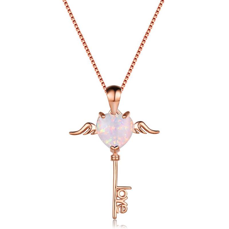 New Fashion Women's Rose Gold Key Necklace Love 2020 Wedding Souvenir Gift Blue Heart Zircon Necklace for Women 2020 Jewelry
New Fashion Women's Rose Gold Key Necklace Love 2020 Wedding Souvenir Gift Blue Heart Zircon Necklace for Women 2020 Jewelry