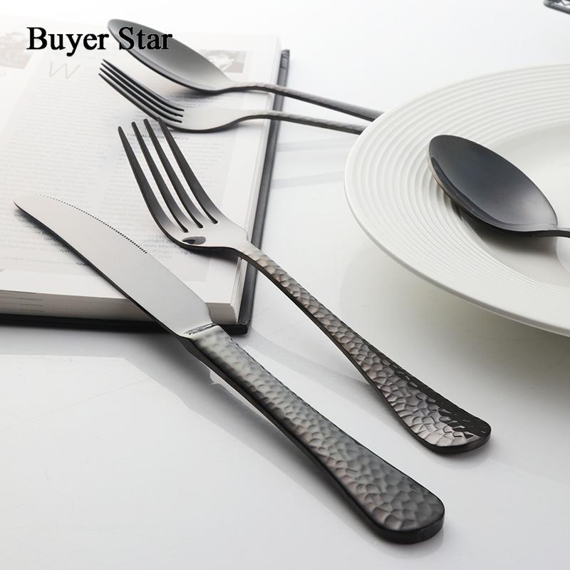 Buyer Star 45-Piece Flatware Set Service for 8 Stainless Steel Cutlery Gold Dinner Service Include Knife Fork Spoon 4 Colors1
Buyer Star 45-Piece Flatware Set Service for 8 Stainless Steel Cutlery Gold Dinner Service Include Knife Fork Spoon 4 Colors1