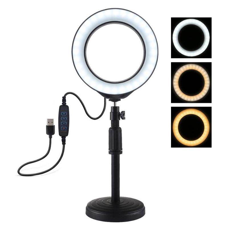 PULUZ Selfie Ring Light Ring Fill Light Tri-color Adjustment Led &Desktop Mount Holder For Makeup Video Live Studio
PULUZ Selfie Ring Light Ring Fill Light Tri-color Adjustment Led &Desktop Mount Holder For Makeup Video Live Studio