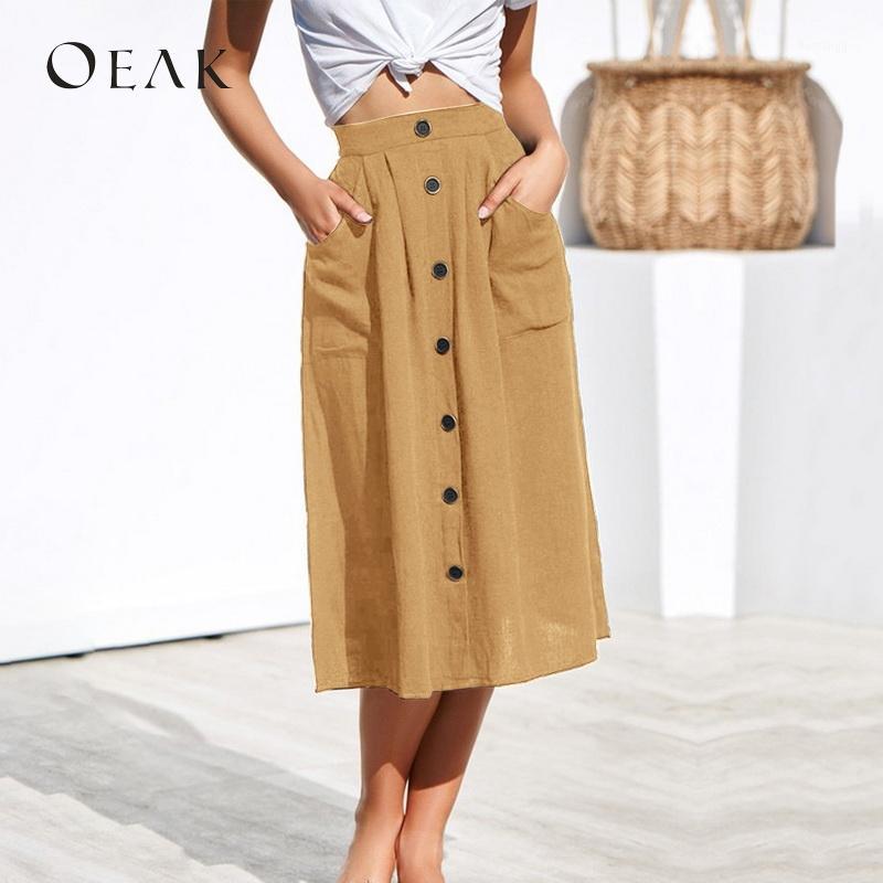 Skirts High Waist Women With Buttons Bodycon Loose A-Line Maxi Skirt Pockets Faldas Mujer Moda 20211, Dark blue 
Skirts High Waist Women With Buttons Bodycon Loose A-Line Maxi Skirt Pockets Faldas Mujer Moda 20211, Dark blue