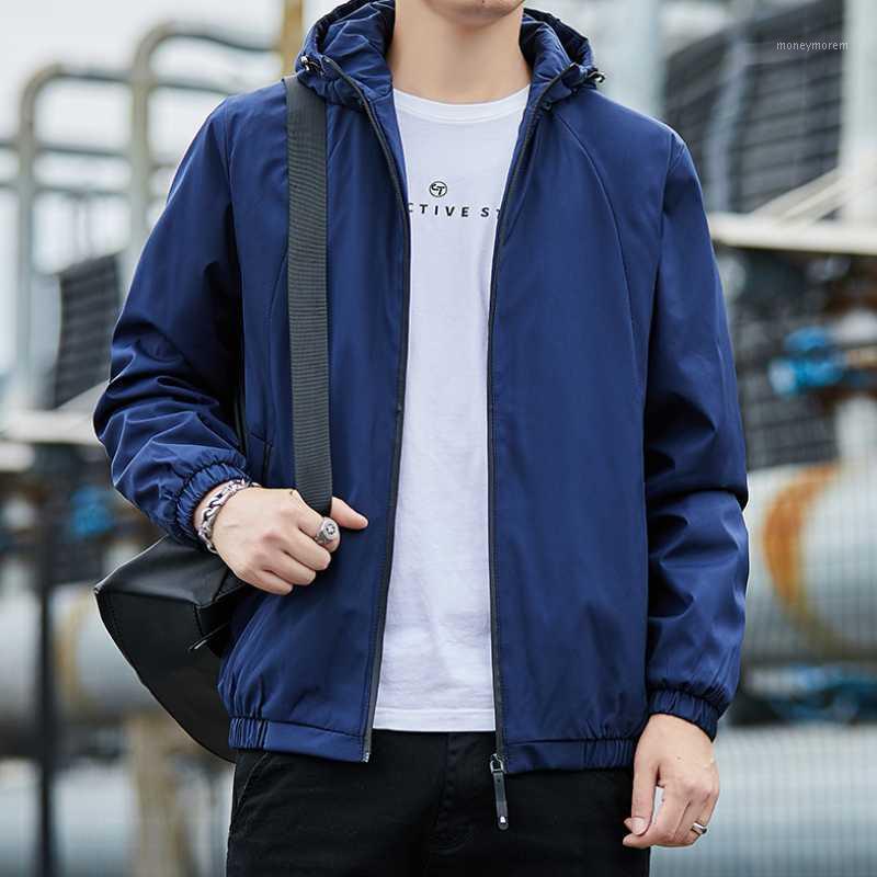 New autumn and winter casual windbreaker men's jacket plus fleece hooded men's simple black windproof warm jacket1
New autumn and winter casual windbreaker men's jacket plus fleece hooded men's simple black windproof warm jacket1