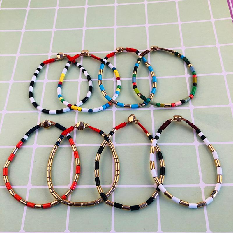 8 Styles Bohemian Bracelet For Women Bangle Rainbow Stacking Rope Chain Miyuki Jewelry Tile Bracelets Pulsera Bileklik 2020 New
8 Styles Bohemian Bracelet For Women Bangle Rainbow Stacking Rope Chain Miyuki Jewelry Tile Bracelets Pulsera Bileklik 2020 New