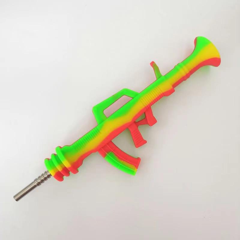 Silicone Hookahs water pipe Nectar Nector Collector kit AK47 design with titanium tip dab rigs
Silicone Hookahs water pipe Nectar Nector Collector kit AK47 design with titanium tip dab rigs