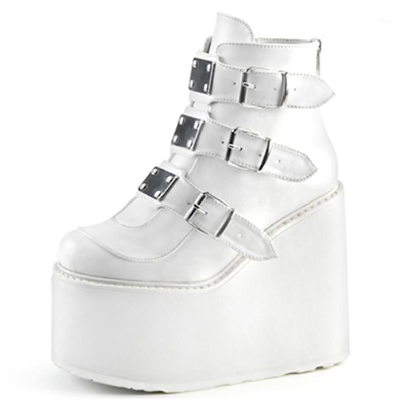 Dropshipping Hot INS Brand High Platform Ankle Boots Women 2020 Fashion PVC Strap Decorating High Wedges Shoes Woman1, White style 1
Dropshipping Hot INS Brand High Platform Ankle Boots Women 2020 Fashion PVC Strap Decorating High Wedges Shoes Woman1, White style 1