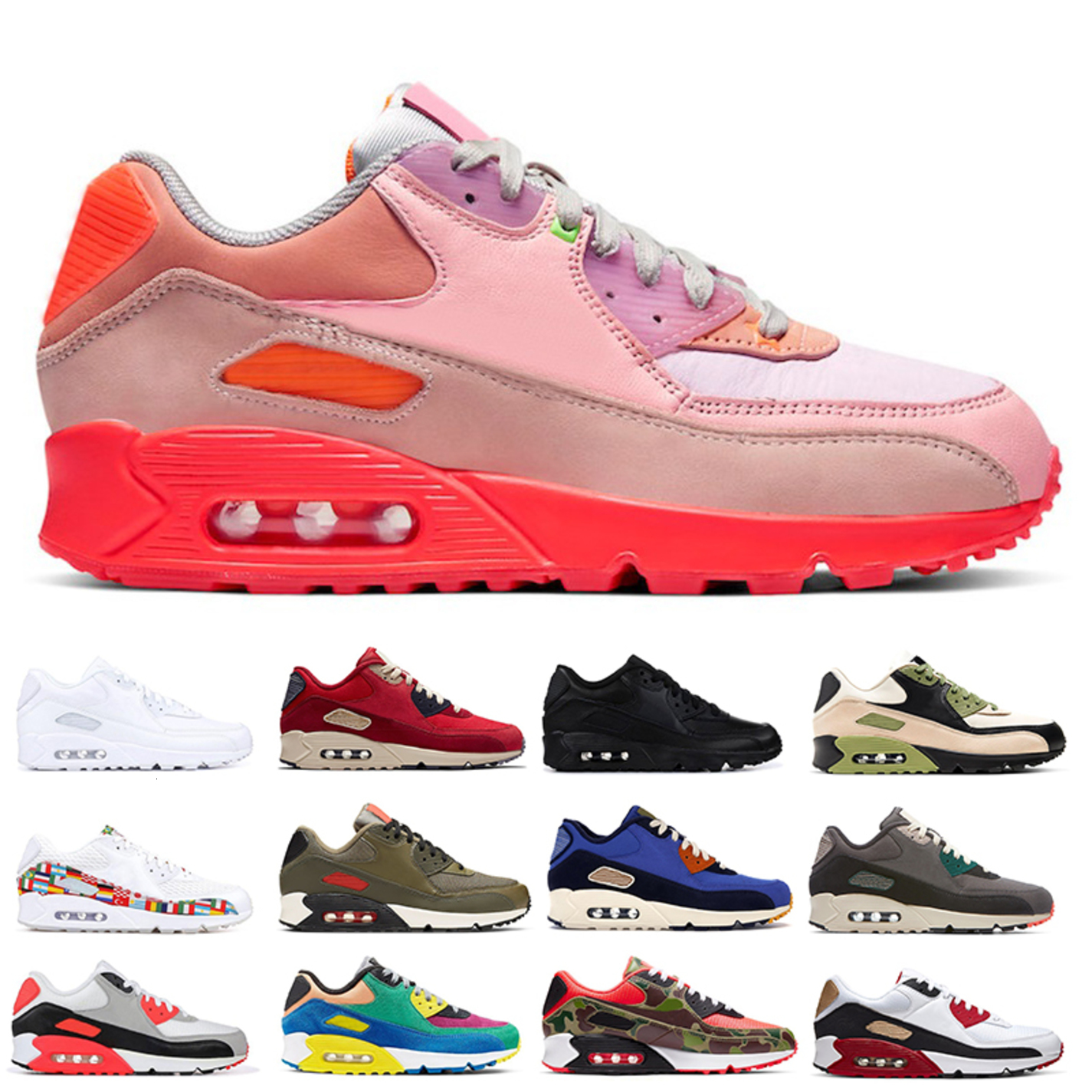 Newest Men Running Shoes Pink Premium Green Camo international flag pack Camowabb bred viotech red Womens wholesale sneakers sports shoes, Box fees etc
Newest Men Running Shoes Pink Premium Green Camo international flag pack Camowabb bred viotech red Womens wholesale sneakers sports shoes, Box fees etc
