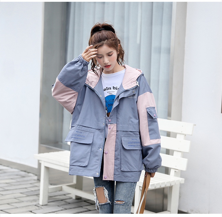 Spring and Autumn Clothing Easing Wild Jacket Outer Clothes Tooling Coat Female Leisure Sport Coat Women Jacket 201029