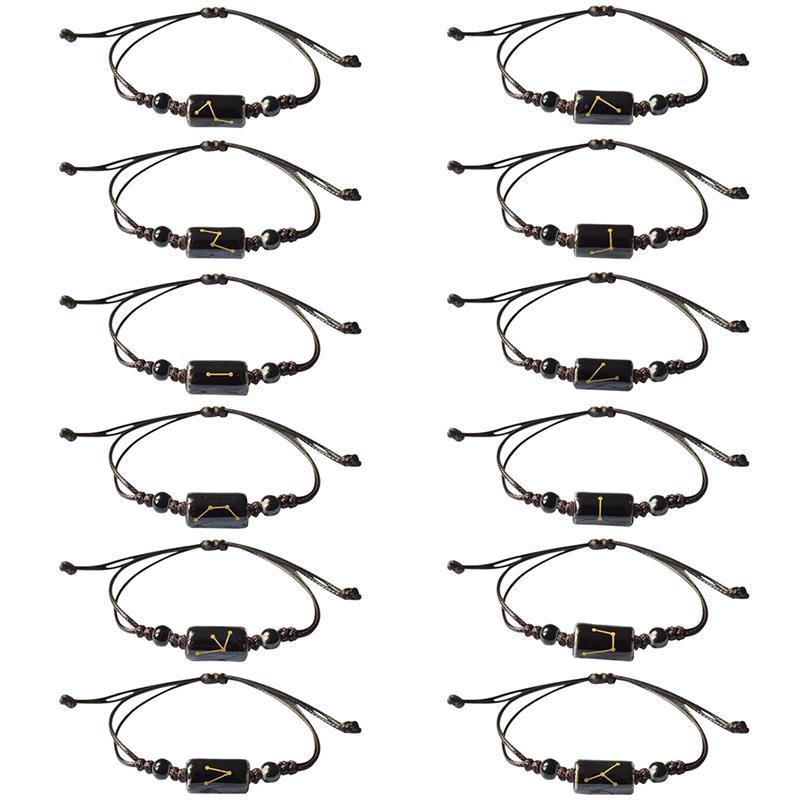 1PCS Fashion Bracelet Bead Bracelet 12 Constellation Adjustable Charm Casual Lucky Hand Rope for Gift
1PCS Fashion Bracelet Bead Bracelet 12 Constellation Adjustable Charm Casual Lucky Hand Rope for Gift
