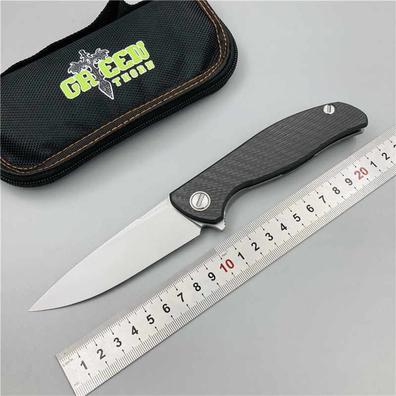 GREEN THORN HATI Flipper F95 D2 blade 3D CF + Titanium Handle folding knife Outdoor Camping EDC tools Hunting pocket knive
GREEN THORN HATI Flipper F95 D2 blade 3D CF + Titanium Handle folding knife Outdoor Camping EDC tools Hunting pocket knive