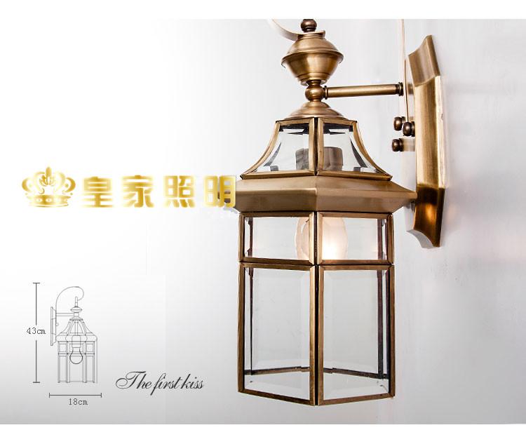 2021 new European style full copper wall lamp hallway balcony corridor lighting