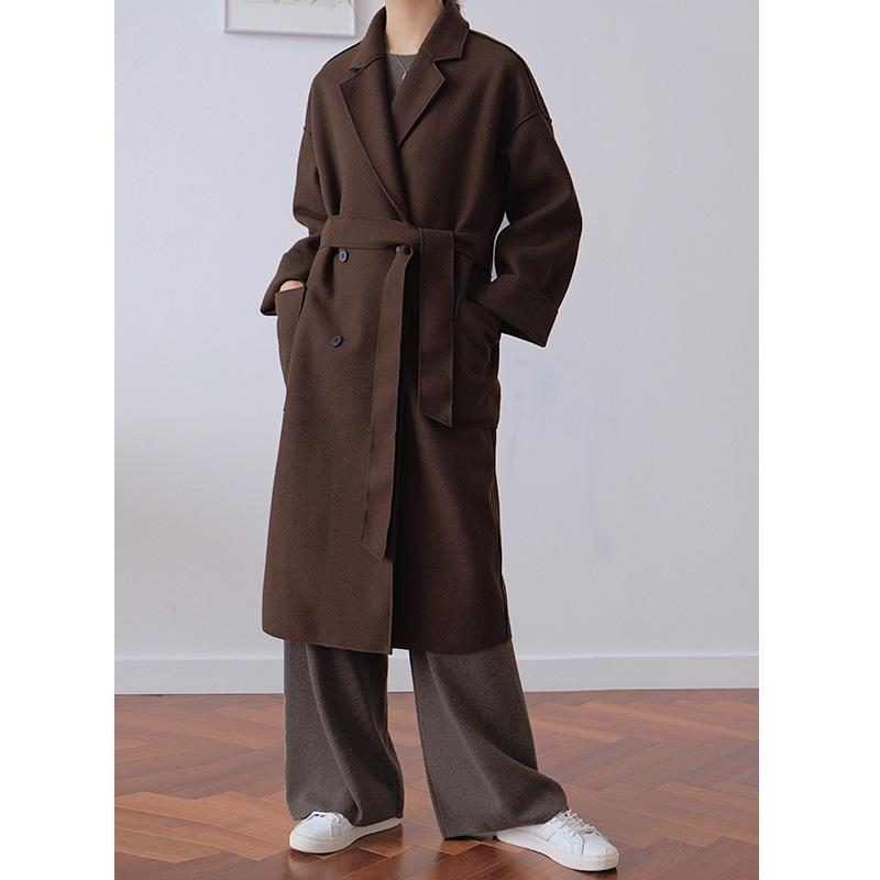 Casual Wide-waisted Long Woolen Winter Coats Solid Single Breasted Wool Coat and Jacket Turn-down Collar Pockets Ladies Coats, Beige
Casual Wide-waisted Long Woolen Winter Coats Solid Single Breasted Wool Coat and Jacket Turn-down Collar Pockets Ladies Coats, Beige