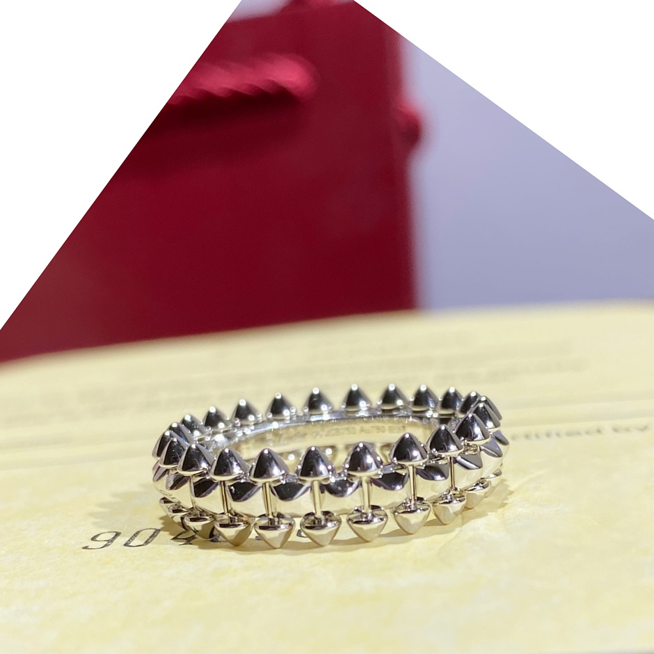 clash ring series 5A diamonds brand official reproductions classic style Top quality 18 K gilded rings brands design exquisite gift birthday present