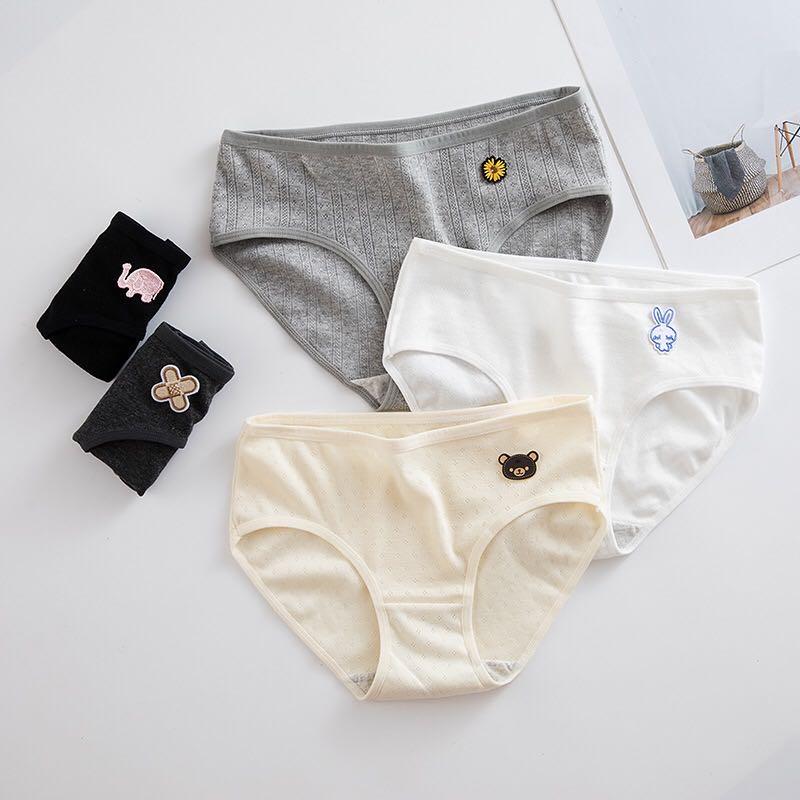 Women Panties Cotton Underwear Cute Printed Intimate Middle Waist Breathable Briefs Student Underpants Lingerie, Beige bear
Women Panties Cotton Underwear Cute Printed Intimate Middle Waist Breathable Briefs Student Underpants Lingerie, Beige bear