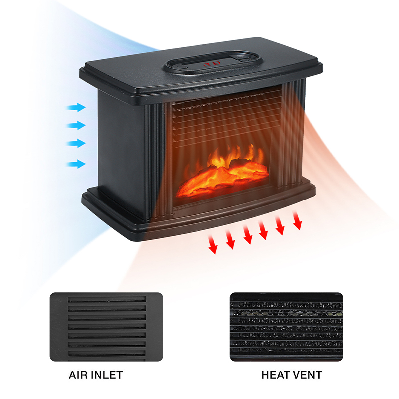 1000W Electric Fireplace Hater with Remote Control Fireplace Electric Flame Decoration Portable Indoor Space Heater for Bedroom289