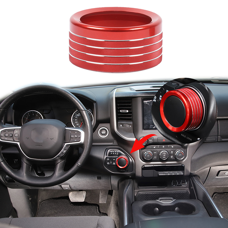 Aluminum Alloy Gear Shift Switch Knob Bezel Accessories for 2018 2019 2020 Dodge RAM, 1pcs Red
Aluminum Alloy Gear Shift Switch Knob Bezel Accessories for 2018 2019 2020 Dodge RAM, 1pcs Red