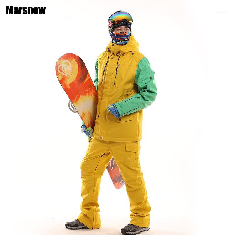 New arrival thicken winter snowboarding set men waterproof windproof warm ski mountaineering jacket and pants skiing suit1, Yellow
New arrival thicken winter snowboarding set men waterproof windproof warm ski mountaineering jacket and pants skiing suit1, Yellow