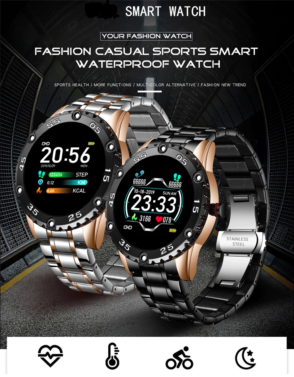 New Smart Watch Men IP67 Waterproof Heart Rate Fitness Tracker Pedometer For Android ios Steel Band Sports Men smart watches
New Smart Watch Men IP67 Waterproof Heart Rate Fitness Tracker Pedometer For Android ios Steel Band Sports Men smart watches