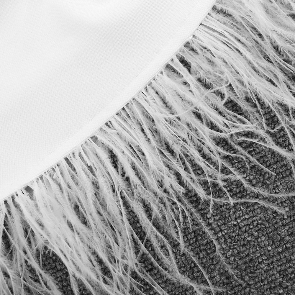 Ocstrade Sexy One Shoulder Bandage Dress Elegant Women Feather White Bandages Dress Bodycon Celebrity Evening Party Dress T200604