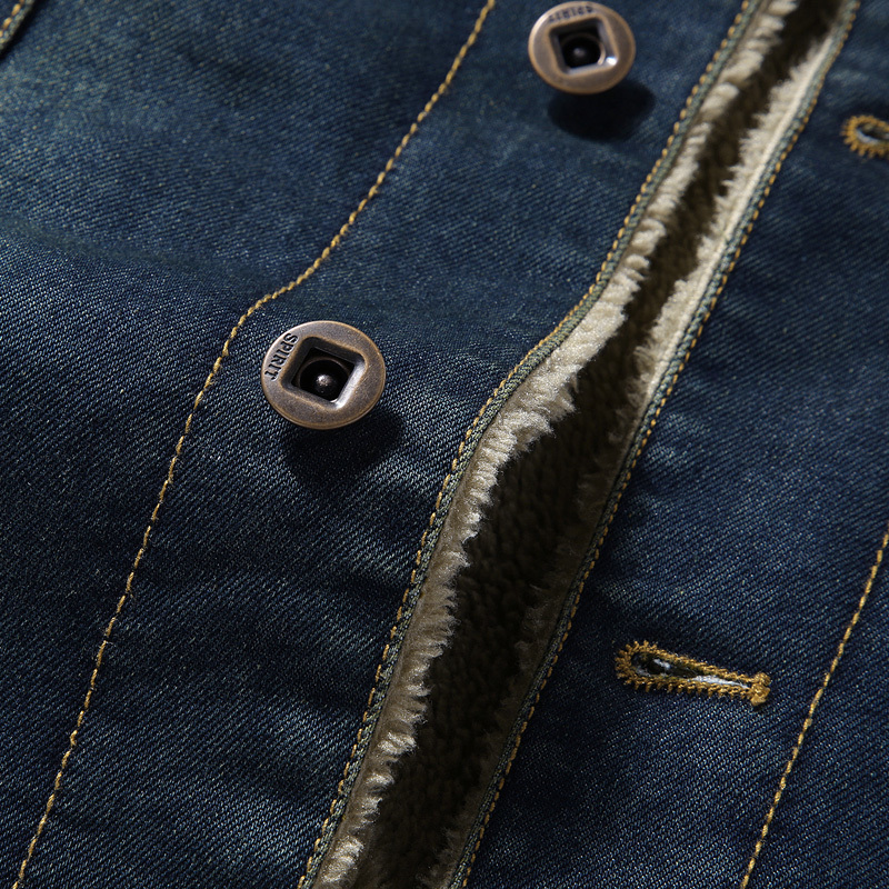 Men Winter Fashion Cowboy Jacket Trendy Warm Fur Liner Denim Thick Jacket Top Coat Mens Jean Jackets Outwear Male Plus 5XL 201116