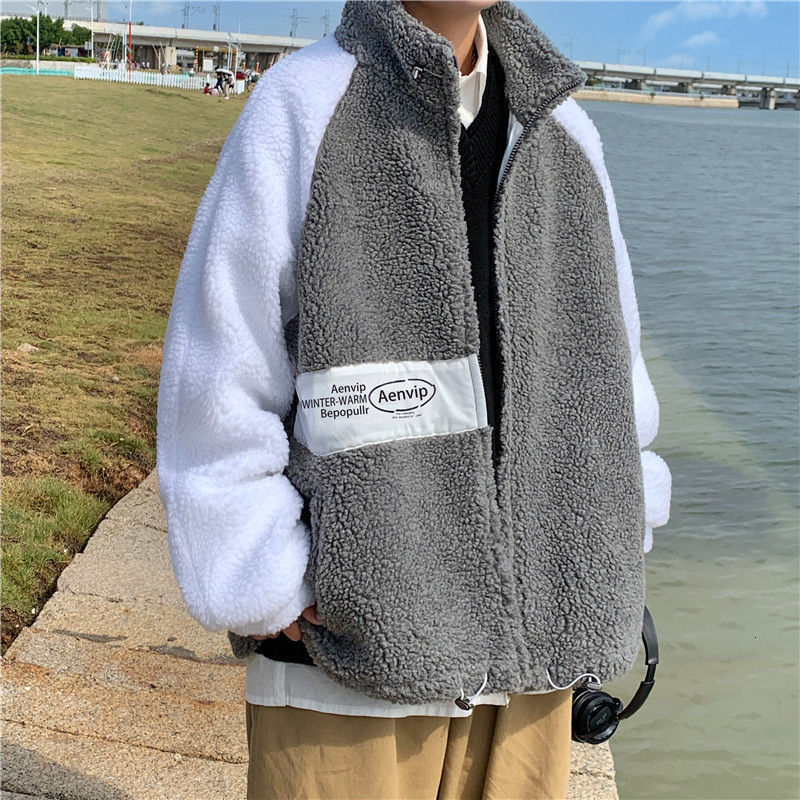 New 2021 Winter Sews Lamb Wool Embroidered Loose Letter Gray Jacket Chartering Clothes Free 2T4R, Black
New 2021 Winter Sews Lamb Wool Embroidered Loose Letter Gray Jacket Chartering Clothes Free 2T4R, Black