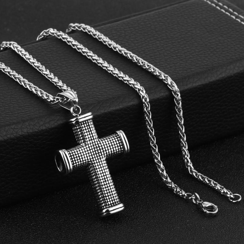 Trendy Silver Color Link Chain Stainless Steel Necklace for Men Jesus Cross pendant Necklaces Geometric Jewelry Male Gift MN86
Trendy Silver Color Link Chain Stainless Steel Necklace for Men Jesus Cross pendant Necklaces Geometric Jewelry Male Gift MN86