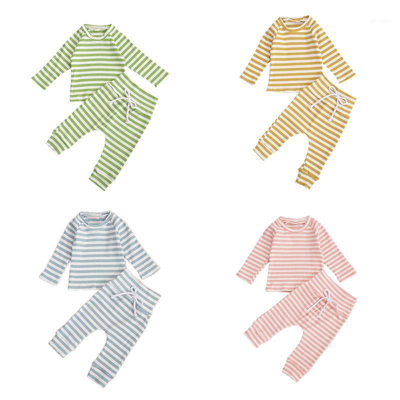 Newborn Baby Girls Boys 2-piece Ribbed Outfit Set Long Sleeve Striped Top and Pants Set Kids Baby Spring Autumn Pajama1, Green
Newborn Baby Girls Boys 2-piece Ribbed Outfit Set Long Sleeve Striped Top and Pants Set Kids Baby Spring Autumn Pajama1, Green