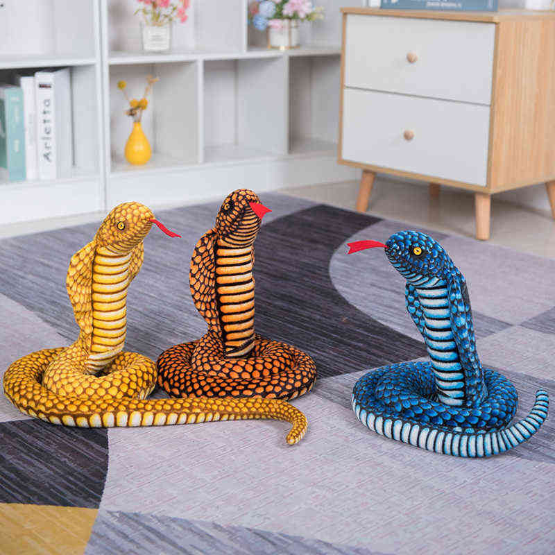 300cm Simulation Snakes Plush Toy Giant Boa Cobra Long Stuffed Animal Snake Plushie Funny Tricky Friends Halloween Children Gift AA220314
