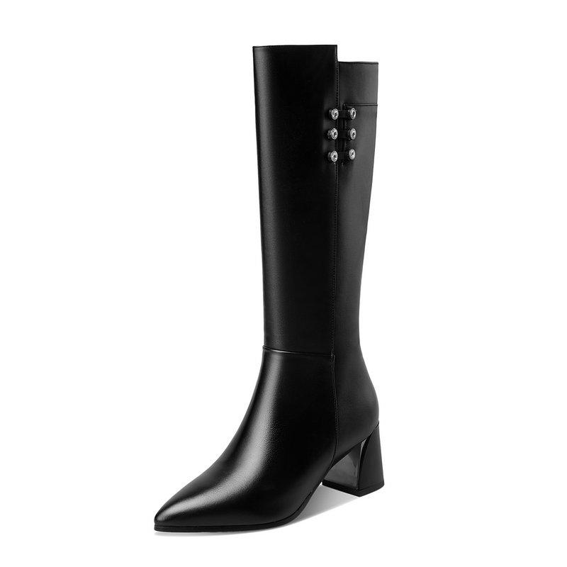 Genuine Leather crystal Booties Woman Side Zipper Thick Heels Knee High Boots For Women Working Casual Tight High Boots, Beige
Genuine Leather crystal Booties Woman Side Zipper Thick Heels Knee High Boots For Women Working Casual Tight High Boots, Beige