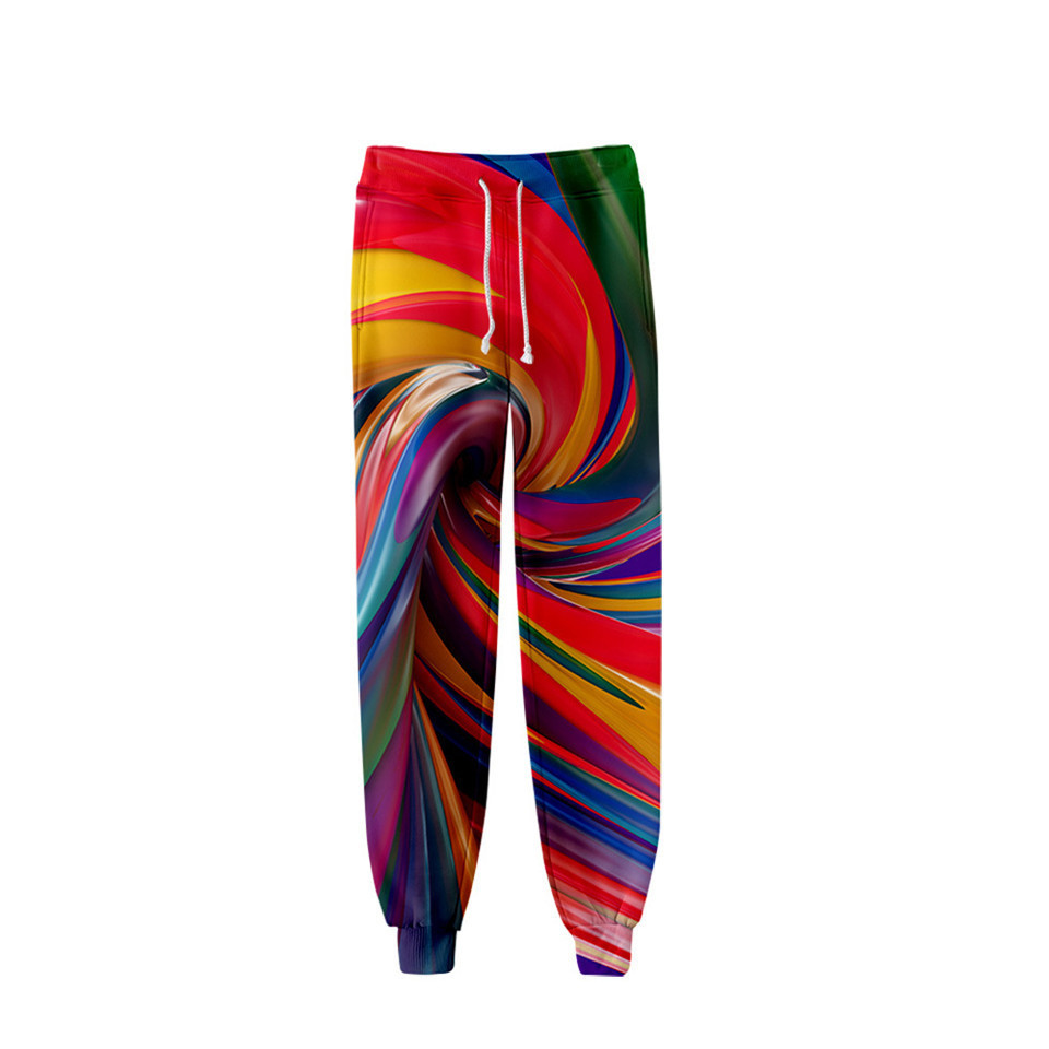 Tie Dye 3D Printed Sweatpants Fashion Harajuku Jogger Pants Colorful Psychedelic Track Pants Slim Streetwear Men/Women Trousers T200516