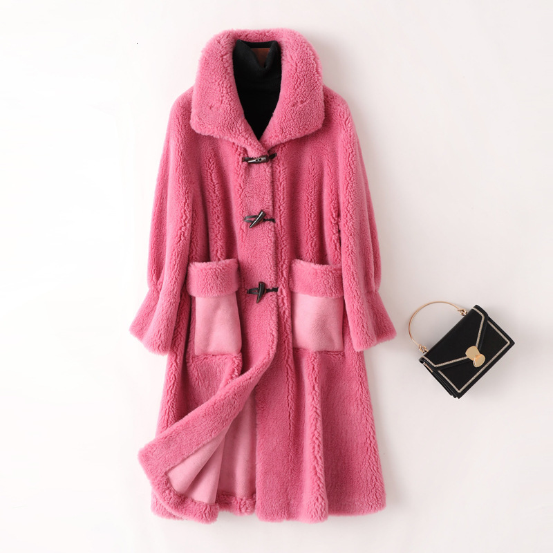 New Thick Fur Jacket Luxury Woman Nature Sheep Middle Coat Lady Shreds Pockets Parka Horn Soft Buttons Outerwear 01wn, Blue
New Thick Fur Jacket Luxury Woman Nature Sheep Middle Coat Lady Shreds Pockets Parka Horn Soft Buttons Outerwear 01wn, Blue