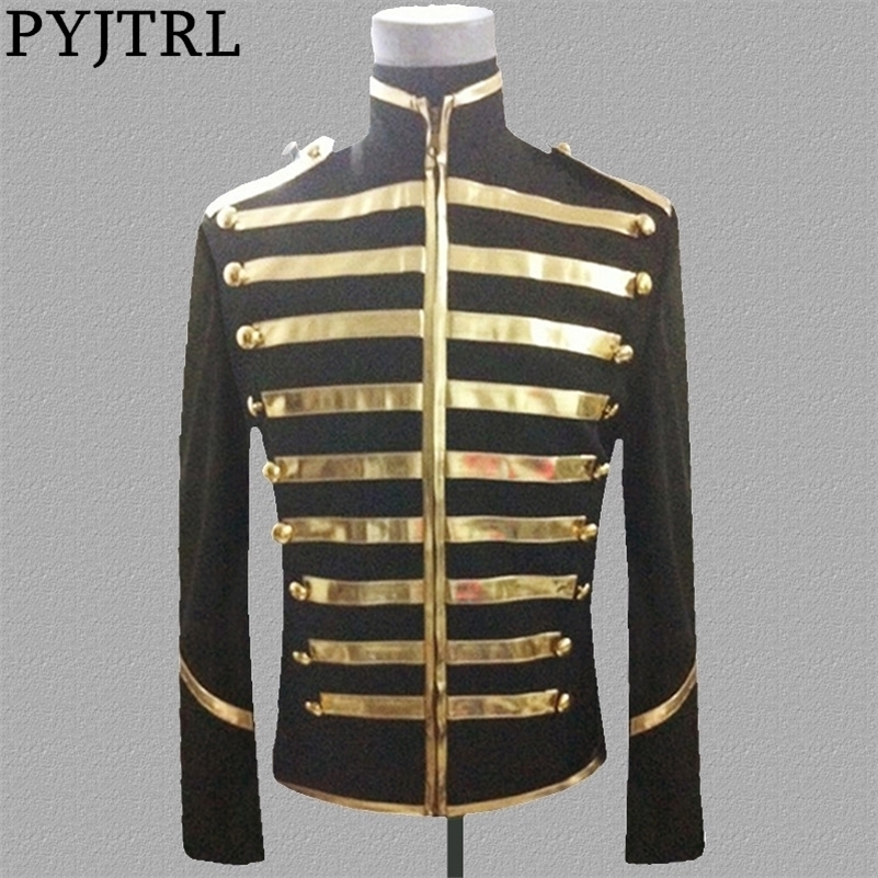 PYJTRL Tide Blazer Men Mandarin Collar Gold Silver Stage Suit Jacket Party Dress Singers Clothing 201104
PYJTRL Tide Blazer Men Mandarin Collar Gold Silver Stage Suit Jacket Party Dress Singers Clothing 201104
