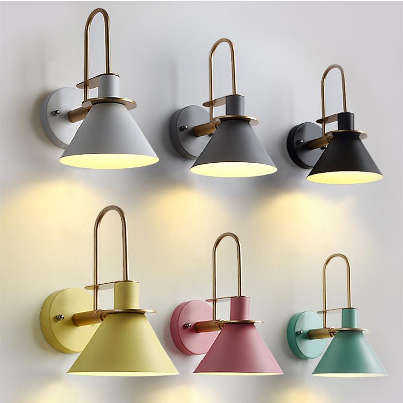 Nordic modern Simplicity E27 LED wall lamp Hardware for bedside bedroom living room study sconce light loft lighting fixture
Nordic modern Simplicity E27 LED wall lamp Hardware for bedside bedroom living room study sconce light loft lighting fixture