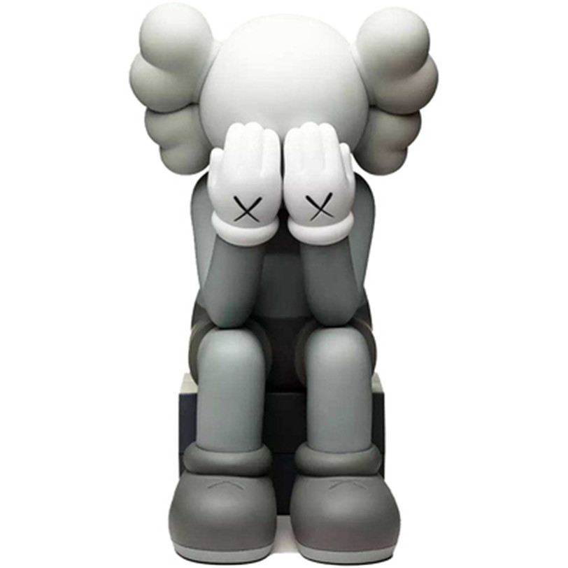 28CM 09KG Originalfake KAWS Companion doll Sitting position Figure With Original Box KAWS Action Figure model decorations gift an