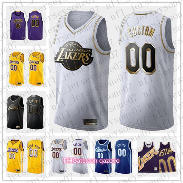 2020 Custom Men's womens youth Los Angeles Lakers black white purple blue Throwback Basketball Jersey
2020 Custom Men's womens youth Los Angeles Lakers black white purple blue Throwback Basketball Jersey