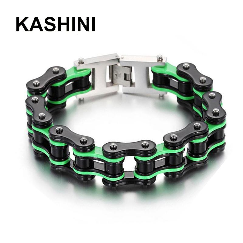 Punk Motorcycle Chain Bracelet Men's Bike Chain Bracelet Stainless Steel Black Bicycle Green Couple
Punk Motorcycle Chain Bracelet Men's Bike Chain Bracelet Stainless Steel Black Bicycle Green Couple