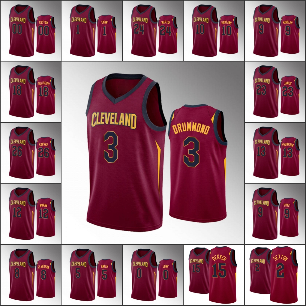 Cleveland Cavaliers''Men Darius Garland Kevin Love Collin Sexton Andre Drummond 2022 Icon Maroon Custom Jersey
Cleveland Cavaliers''Men Darius Garland Kevin Love Collin Sexton Andre Drummond 2022 Icon Maroon Custom Jersey
